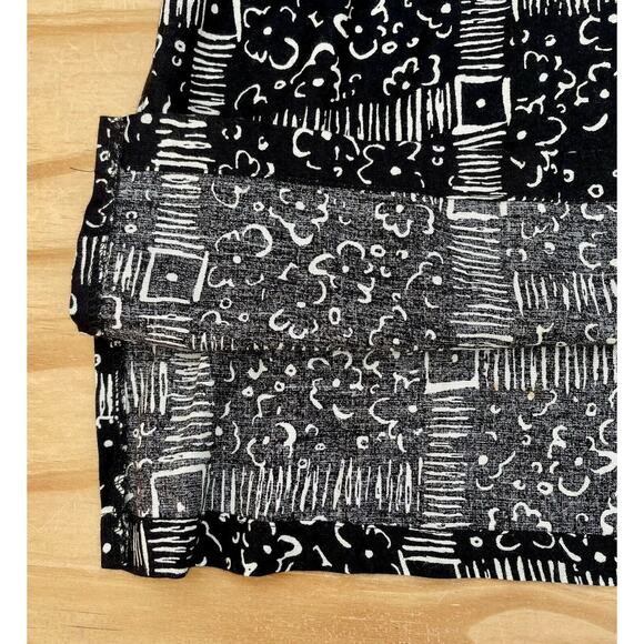 Vintage Ready To Wind-Down (R.T.W) Mini Shift Dress Long Sleeve Black Gray Large - Picture 3 of 5
